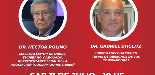 Conversación sobre los derechos de las y los consumidores en contexto de pandemia junto a Gabriel Stiglitz y Héctor Polino.  