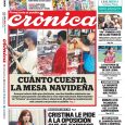 Tapa Diario Crónica Edición Impresa 28/11/21 Cuánto cuesta la mesa navideña.